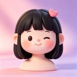 miraimind AI 陪伴助手温柔微笑头像
